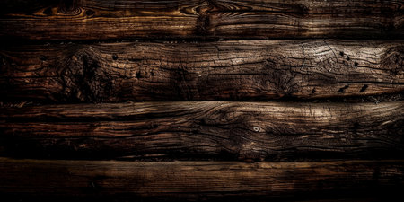 Old wooden background or texture. Dark wood texture. Old wooden backgroundの素材