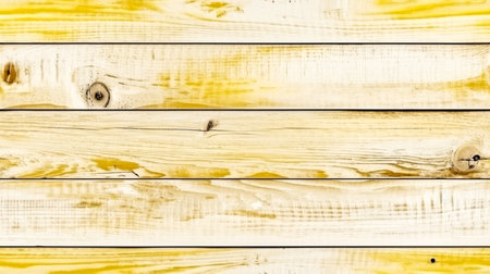 wooden texture. background old panels. wooden boards painted in yellow paintの素材