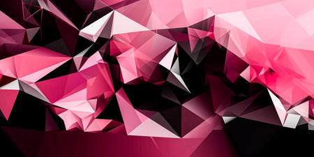 Triangle background. Abstract geometric background in Origami style with gradientの素材