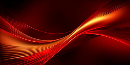 abstract red background with some smooth lines in it (see more in my portfolio)の素材