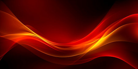 Vector glowing wave, smoke design wavy lines. Energy technology idea. Vector illustrationの素材