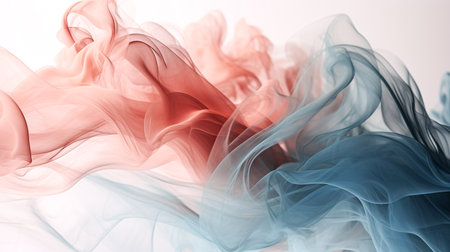 Abstract multicolored smoke on a white background. Design element for graphics artworks.の素材
