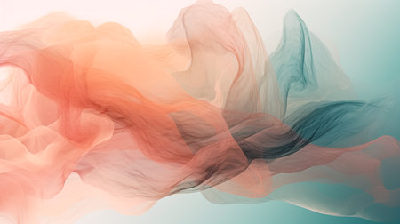 Abstract multicolored smoke on a light background. Design element.の素材