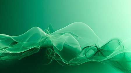 green abstract background with some smooth lines in it (see more in my portfolio)の素材