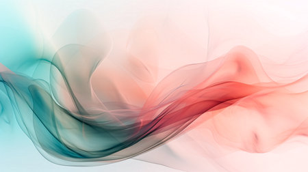 Abstract multicolored smoke on a white background. design element.の素材