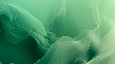 abstract background with smooth lines in green colors, 3d renderの素材
