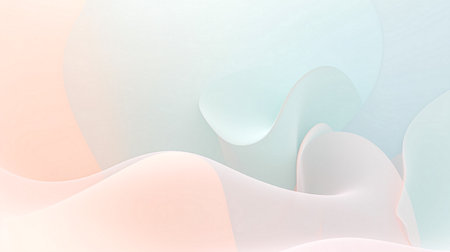 Soft pastel gradient abstract background with smooth lines in pastel colorsの素材