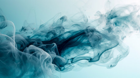 Abstract smoke moves on a white background. Background from the smoke of vapeの素材