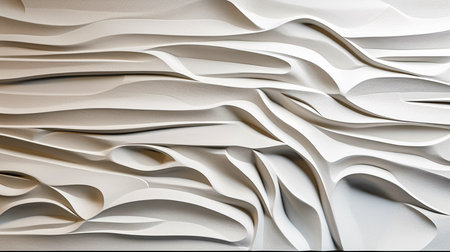 abstract background of white paper stripes. 3d rendering-illustrationの素材