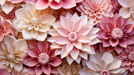 Paper flowers background. Paper flowers background. Paper flowers background. Paper flowers backgroundの素材