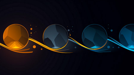 Abstract vector background with geometric shapes and space for text. Vector illustration.の素材