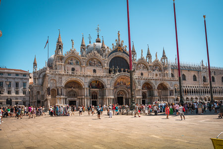 St Mark's Basilica in Venice, Italyの写真素材