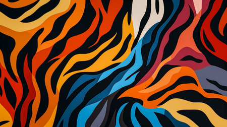 Zebra pattern. Animal print. Abstract background. Vector illustration.の素材