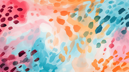 Abstract watercolor background. Colorful spots on watercolor paper.の素材