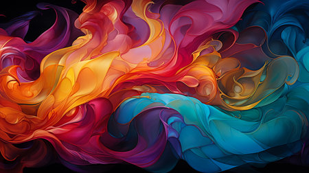 Abstract colorful background. Acrylic paint. Vector illustration for your designの素材