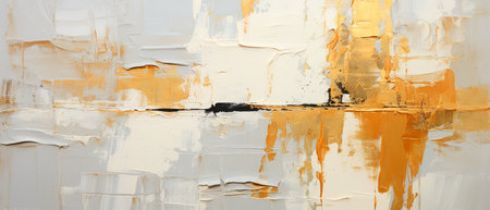 Abstract oil painting background. Texture of oil paint on canvas. Fragment of artwork.の素材