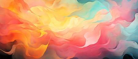 Abstract colorful watercolor background. Digital art painting. Vector illustration.の素材
