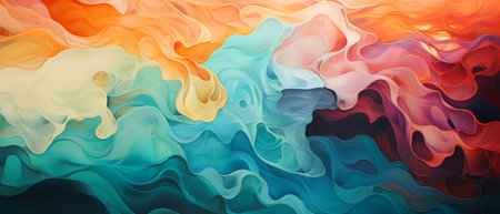 Abstract colorful background. Digital painting. 3d rendering, 3d illustration.の素材