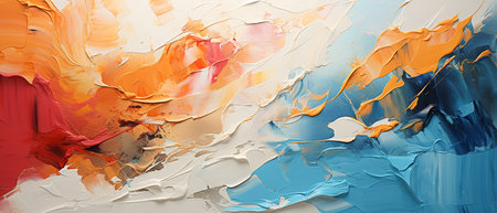 Abstract oil painting background. Modern art. Contemporary art. 3D rendering.の素材