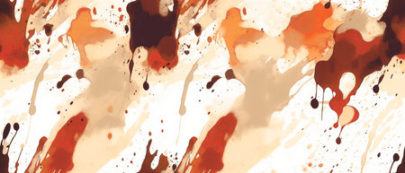 Blood splatter background. Orange, brown and white colors. Vector illustration.の素材