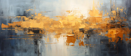 Abstract oil painting on canvas texture. Can be used as background.の素材