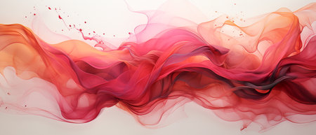 Abstract background with red and orange smoke. 3d rendering, 3d illustration.の素材