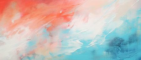 abstract watercolor background with blue, pink and orange colors.の素材