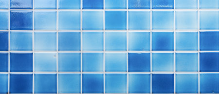 Blue ceramic tile wall background texture. Blue ceramic tile wall background.の素材