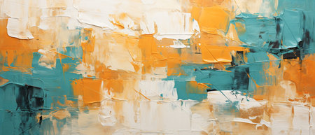 Abstract oil painting background. Oil painting on canvas. Fragment of artwork.の素材