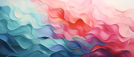 Abstract background with blue and red colors. 3d rendering, 3d illustration.の素材