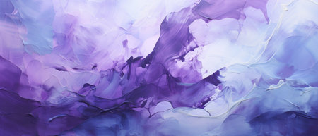 Abstract background of acrylic paint in blue and purple tones. Fragment of artworkの素材