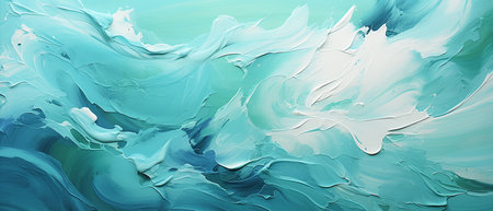 abstract turquoise and white marble background, digitally generated imageの素材