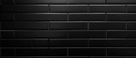 Black brick wall. Abstract background and texture for design. Vector illustration.の素材