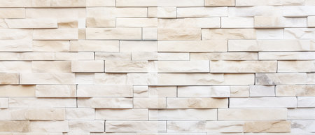White brick wall texture and background for interior exterior decoration and industrial construction concept design.の素材