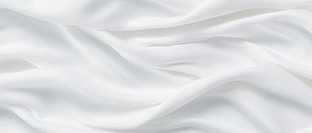 Abstract background of white fabric. 3d rendering, 3d illustration.の素材