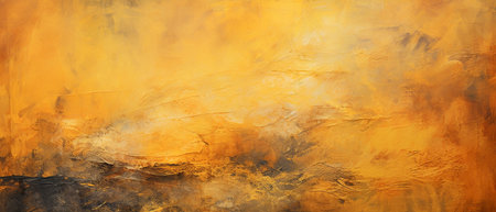 Abstract background with gold and black grunge texture. 3d illustrationsの素材