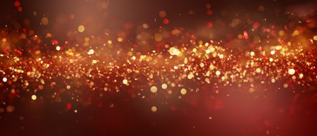 Abstract bokeh background. Christmas and New Year holiday background.の素材