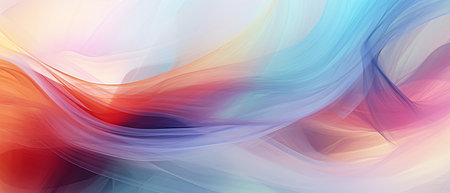 Abstract background with colorful smooth lines. Vector illustration for your design.の素材