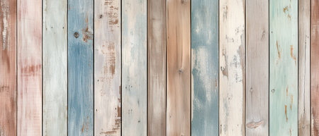 Old wood texture background, wood planks. Grungy wood wall patternの素材