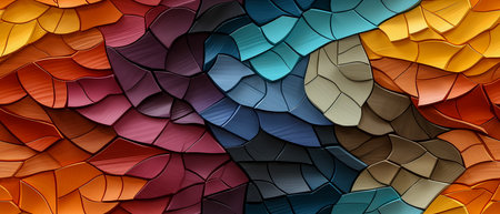 Abstract colorful background with geometric shapes. 3d rendering, 3d illustration.の素材
