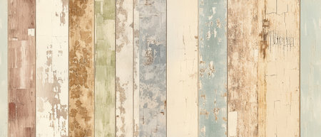 Old painted wood wall texture background. Abstract grunge background for design.の素材