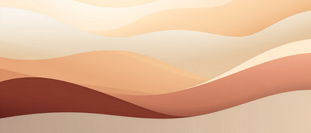 abstract orange background with wavy lines. 3d render illustrationの素材