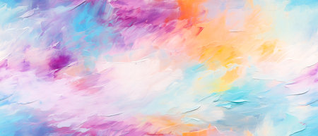 abstract background with watercolor strokes and splashes of colored paintの素材