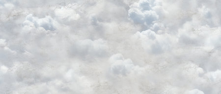 White fluffy clouds in the blue sky. Abstract background for design.の素材