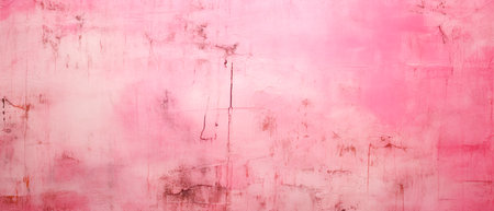 Pink grunge wall texture. Abstract background for design with copy space.の素材