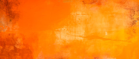 Orange grunge background with space for text or image. Abstract textureの素材