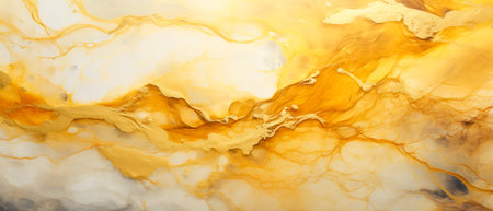 Marble abstract acrylic background. Marbling artwork texture. Agate ripple pattern. gold powder.の素材