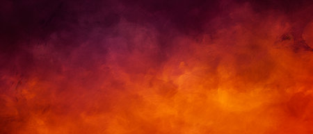 Orange and red grunge background with copy space for text or imageの素材