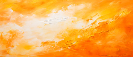 abstract watercolor background, orange and white colors, close upの素材