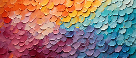 Abstract background of multicolored paper circles. Texture of paper.の素材